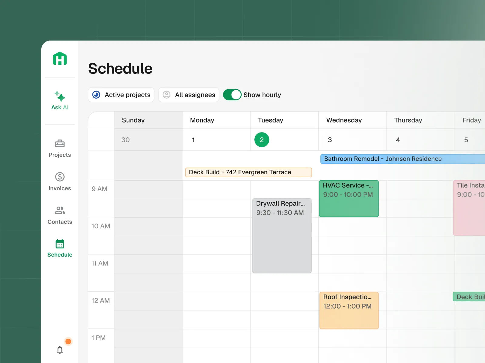 Dashboard screenshot